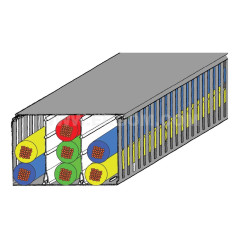 Korytko grzebieniowe KOPD 60x100mm szare E02KK-01010201401 /2m/