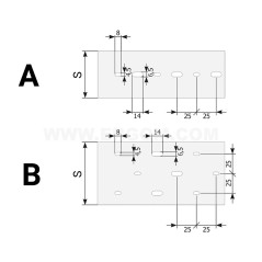 Korytko grzebieniowe KOPD 80X80/2 szare E02KK-01010201701 /2m/