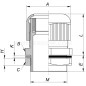 Dławnica kablowa poliamidowa M16 IP68 DP-EN 16 HM szara E03DK-01040100201 /100szt./