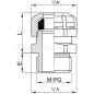 Dławnica kablowa poliamidowa IP66 DW 16R E03DK-01170100503 /10szt./