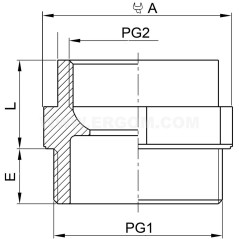 Redukcja poliamidowa do dławnic DR 13/11 E03DK-02120100403 /10szt.