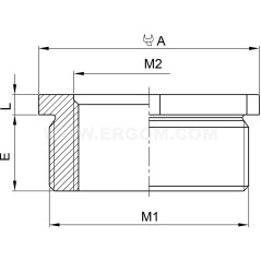 Redukcja poliamidowa do dławnic DR 40M/32M szara E03DK-02120301401