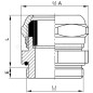 Dławnica kablowa mosiężna IP65 MDW 20NM E03DK-03040200303 /10szt./