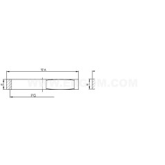 Nakrętka mosiężna M16 MDN 16M E03DK-04020200161 /50szt./