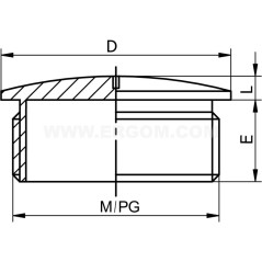 Zaślepka MDZW 40M E03DK-04050400603 /10szt./