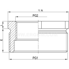 Redukcja mosiężna do dławnic MDR 9/7 E03DK-04060100103 /10szt.