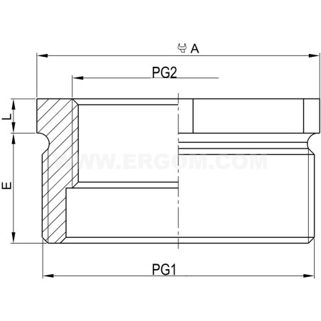 Redukcja mosiężna do dławnic MDR 9/7 E03DK-04060100103 /10szt.