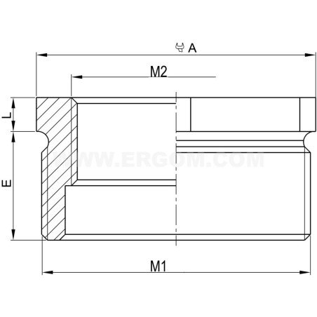 Redukcja mosiężna do dławnic MDR 20M/16M E03DK-04060200203 /10szt./