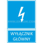 Tabliczka /znak informacyjny/ TZI 105X148S /WYŁĄCZNIK GŁÓWNY/ E04TZ-01041130200 /10szt.