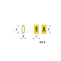 Oznacznik OV-6/2 E04ZP-01030100200 /100szt.