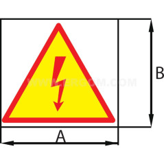 Znaki samoprzylepne ZS 12/BL E04ZP-02030200400