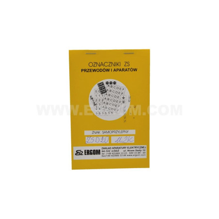 Znaki samoprzylepne ZS D20/UZK E04ZP-0203040420