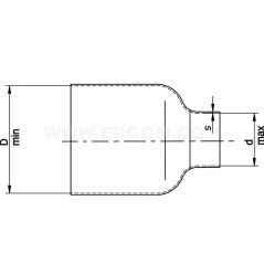 Wąż termokurczliwy TCR 1,6/0,8 YL-GR zielono-żółty E05ME-01010101003 /10szt.