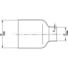 Koszulka termokurczliwa cienkościenna TCREL 12,7/6,4 BK E05ME-01010305803 /10szt.