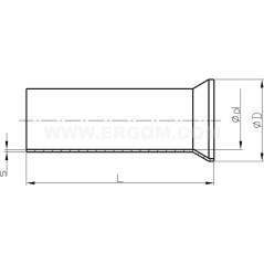 Końcówka tulejkowa H 6/10 E08KH-01010109800 /100szt./