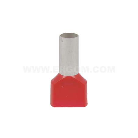 Końcówka tulejkowa izolowana HI 2x10/14 DIN E08KH-02020102701 /100szt./