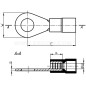 Końcówka oczkowa izolowana KOI 1/6 E09KO-02010101200 (100szt.)