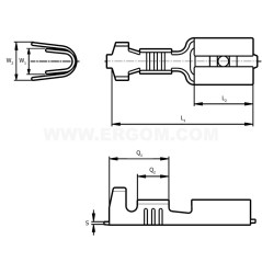 Nasuwka konektorowa N 2,8-1/0,8 E10KN-01010100401 (100szt.)