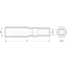 Osłonka izolacyjna do nasuwek ON 2,8/1PCV E10KN-01070100101 /100szt./