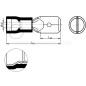 Wsuwka izolowana WI 2,8-1/0,5 PCV E10KN-03020101901 /100szt./ Wsuwka izolowana WI 2,8-1/0,5 PCV E10KN-03020101901 /100szt./