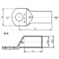 Końcówka oczkowa miedziana cynowana 4mm2 M6 KORO 4/6 E11KM-01020199780 /100szt./