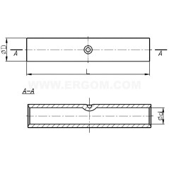 Końcówka (tulejka) łącząca aluminiowa 2ZA25 E12KA-01070100200