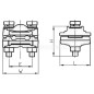 Zacisk pętlicowy 50-70mm2 UP/A 50-70 E14KI-04020100301 Zacisk pętlicowy 50-70mm2 UP/A 50-70 E14KI-04020100301