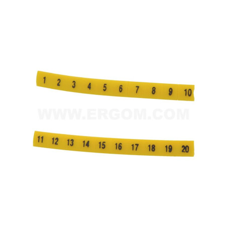 Oznacznik do złączek EZ-6/L2 żółty R34RR-02050105800 /100szt./
