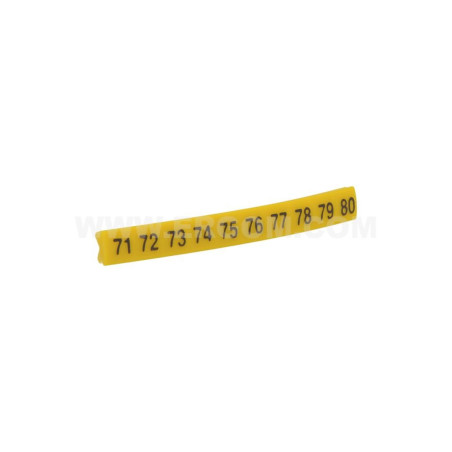 Oznacznik do złączek EZ-5/71-80 żółty R34RR-02050301900 /100szt./
