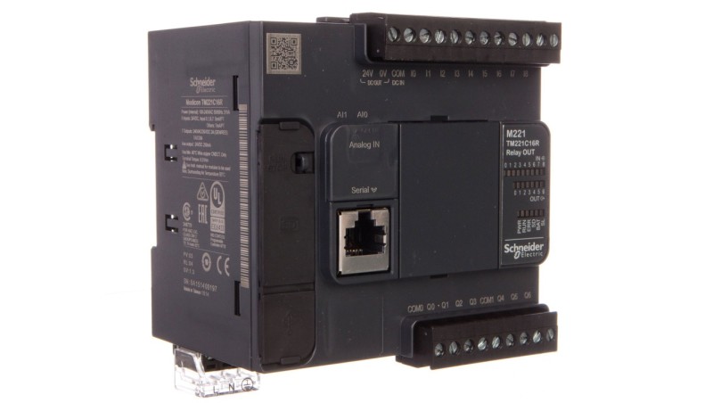 Sterownik programowalny 16 I/O przekaźnikowych Modicon M221-16I/O TM221C16R Sterownik programowalny 16 I/O przekaźnikowych Modicon M221-16I/O TM221C16R