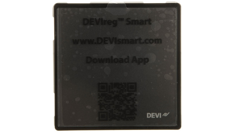 Termostat dotykowy DEVIreg Smart 240V 16A 5-45C IP21 czarny 140F1143