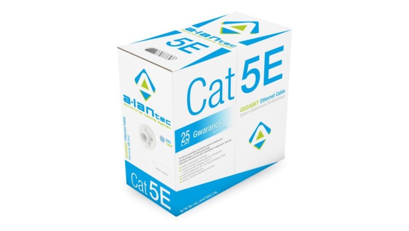 Kabel teleinformatyczny F/UTP kat.5e PVC Eca szary ALANTEC /305m/ Kabel teleinformatyczny F/UTP kat.5e PVC Eca szary ALANTEC /305m/