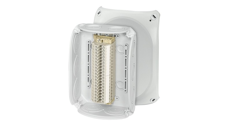 Puszka odgałęźna 180x130x77 19x4mm2 CU/AL IP66 szara RK 1019 T 62000178 Puszka odgałęźna 180x130x77 19x4mm2 CU/AL IP66 szara RK 1019 T 62000178
