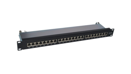 Patch panel STP kat.6A 24 porty LSA 1U PK040