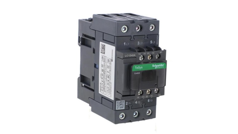 TeSys Deca Stycznik mocy 40A 3P 24V AC 1Z 1R (EVK) LC1D40AB7 TeSys Deca Stycznik mocy 40A 3P 24V AC 1Z 1R (EVK) LC1D40AB7