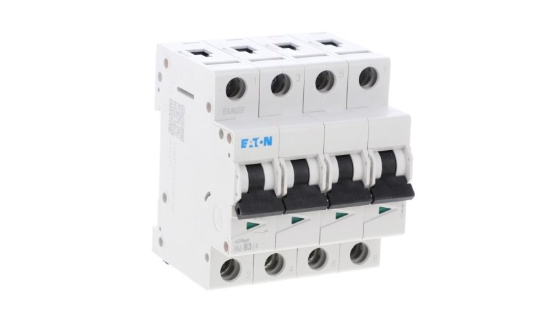 Wyłącznik nadprądowy 4P B 3A 15kA AC FAZ-B3/4 279025 Wyłącznik nadprądowy 4P B 3A 15kA AC FAZ-B3/4 279025