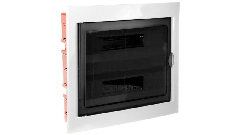 Rozdzielnica modułowa 2x18 podtynkowa drzwi transp. seria 630 IP40 430x410x80 szara EC63036 Rozdzielnica modułowa 2x18 podtynkowa drzwi transp. seria 630 IP40 430x410x80 szara EC63036