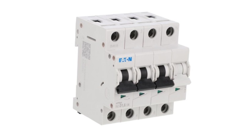 Wyłącznik nadprądowy 3P+N D 1,6A 15kA AC FAZ-D1,6/3N 278985 Wyłącznik nadprądowy 3P+N D 1,6A 15kA AC FAZ-D1,6/3N 278985