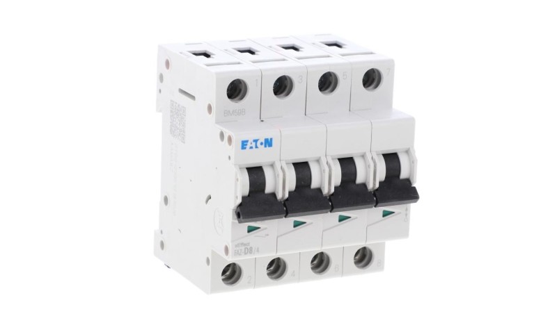 Wyłącznik nadprądowy 4P D 8A 15kA AC FAZ-D8/4 279079 Wyłącznik nadprądowy 4P D 8A 15kA AC FAZ-D8/4 279079