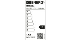 Oprawa przemysłowa HB UFO LED 150W-NW 15000lm barwa neutralna 4000K 110 IP65 czarny 31406