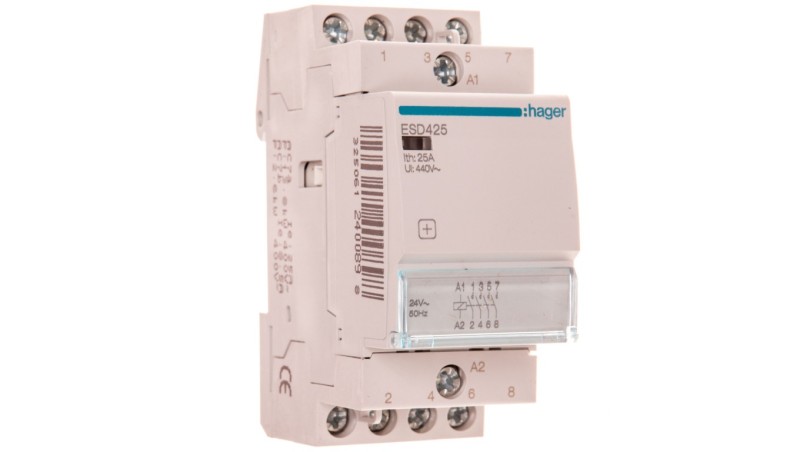 Stycznik modułowy 25A 4Z 0R 24V AC ESD425 Stycznik modułowy 25A 4Z 0R 24V AC ESD425