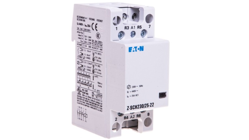 Stycznik modułowy 25A 2Z 2R 230V AC Z-SCH230/25-22 248849 Stycznik modułowy 25A 2Z 2R 230V AC Z-SCH230/25-22 248849