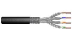 Kabel teleinformatyczny S/FTP kat.7 PE zewnętrzny suchy czarny Fca DK-1741-V-05-OD /50m