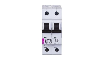 Wyłącznik nadprądowy 2P B 6A 6kA DC ETIMAT10 002128712