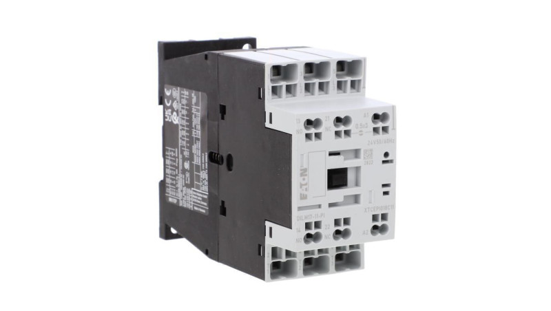 Stycznik mocy DILM17-11(24V50/60HZ)-PI 3P 380 V 400 V 8.3 kW 1Z+1R 24 V AC Push-In 199281 Stycznik mocy DILM17-11(24V50/60HZ)-PI 3P 380 V 400 V 8.3 kW 1Z+1R 24 V AC Push-In 199281