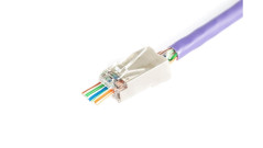 Wtyk RJ45 (8P8C) przelotowy kat.6 ekranowany AWG 26-24 /woreczek zawiera 100szt./ X-ML-6F-EZ