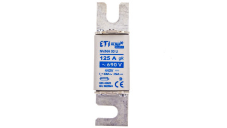Wkładka bezpiecznikowa NH00 S80 125A gR 690V S00UQ U 004331115