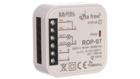 Radiowy odbiornik dopuszkowy 2-kanałowy ROP-07 EXF10000104