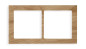 DECO Ramka podwójna - drewno (dąb) dąb DRD-2F DECO Ramka podwójna - drewno (dąb) dąb DRD-2F