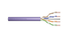 Kabel teleinformatyczny U/UTP kat.6 4x2xAWG23 LSOH drut fioletowy Dca DK-1614-VH-05 /50m